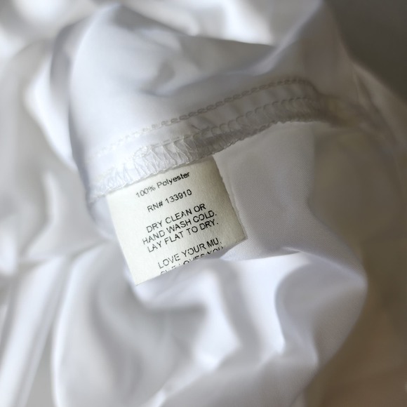 Show Me Your MuMu White Ruffle One-Shoulder Mini Dress - Picture 9 of 10